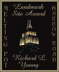 Sample of the Harrow Road Award, as awarded to Richard L. Young
